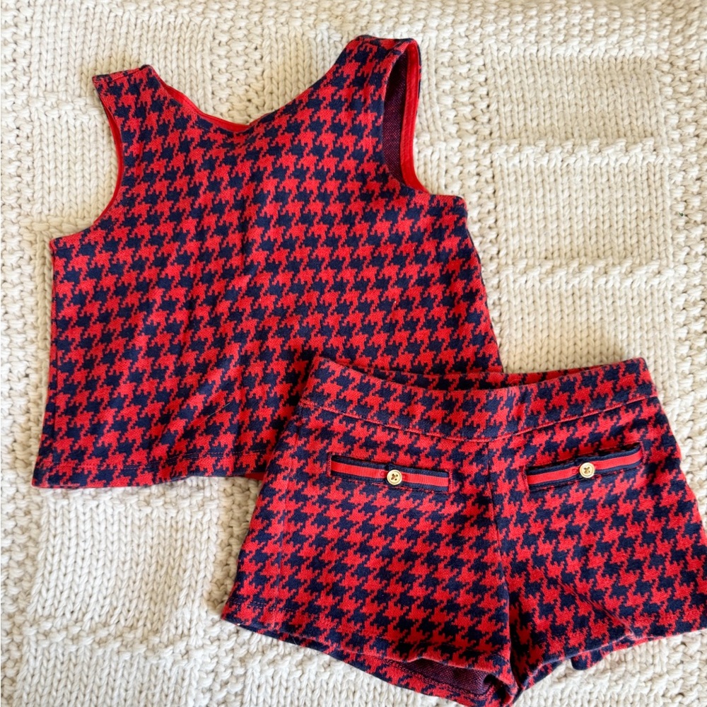 Janie and Jack size 3 Houndstooth shorts set